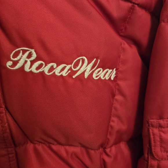 Rocawear Red Puffer Jacket with Fur Trim - Picture 2 of 13